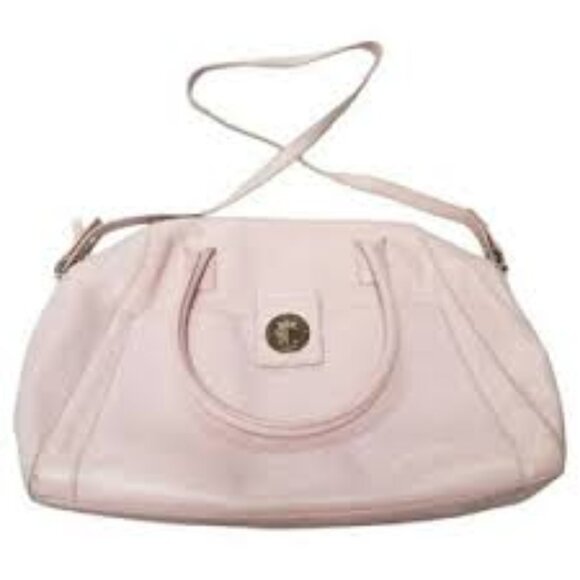 Kate spade pink purse with crossbody strap square turn pocket lock - Picture 1 of 6